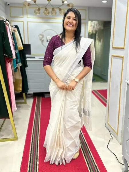 Party wear Traditional Linen Saree, 5.5 m (separate blouse piece) at Rs  1600 in Ranchi